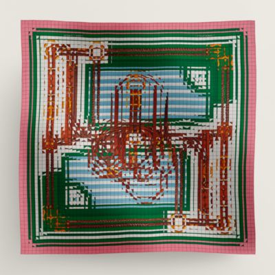 HERMES エルメス カレ45 セギュール 夫人 伯爵 スカーフ E000 Hermes Scarf Carre 45 BRIDES de GALA Ceremonial Horseshoe